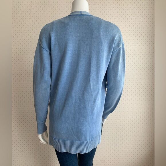 NEW GoodThreads Faded Indigo Long Open Front Cardigan Sweater sz Small PW 12 - Picture 4 of 9